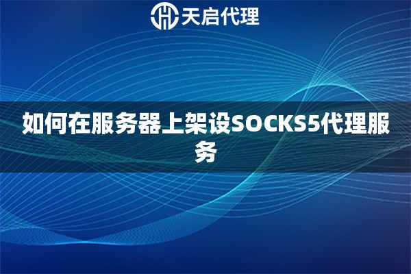 如何在服务器上架设SOCKS5代理服务