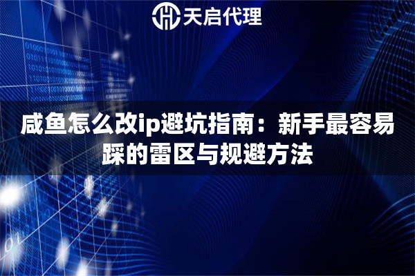 咸鱼怎么改ip避坑指南：新手最容易踩的雷区与规避方法