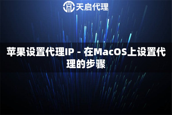 苹果设置代理IP - 在MacOS上设置代理的步骤