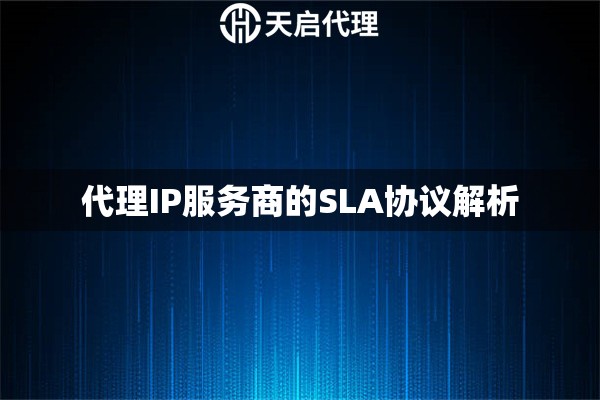代理IP服务商的SLA协议解析