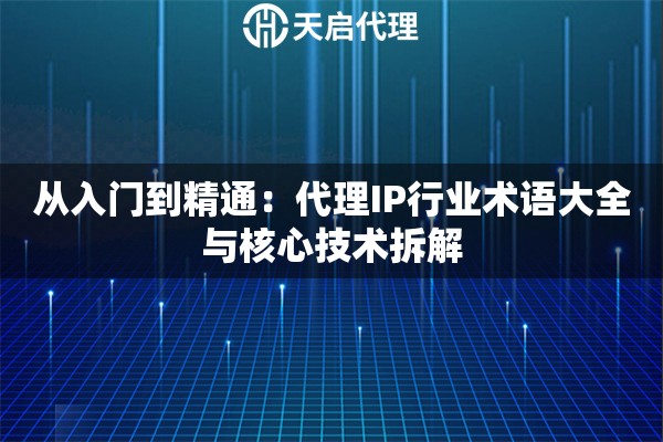 从入门到精通：代理IP行业术语大全与核心技术拆解