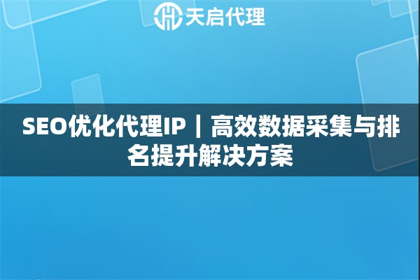 SEO优化代理IP｜高效数据采集与排名提升解决方案