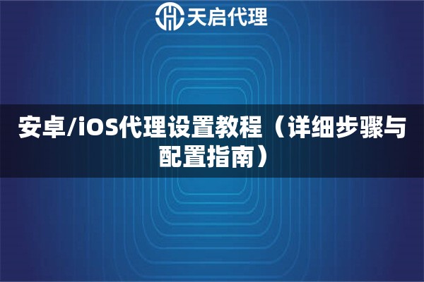 安卓/iOS代理设置教程（详细步骤与配置指南）