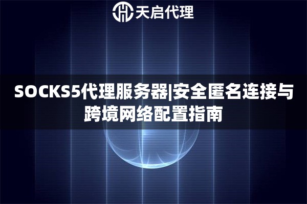 SOCKS5代理服务器|安全匿名连接与跨境网络配置指南