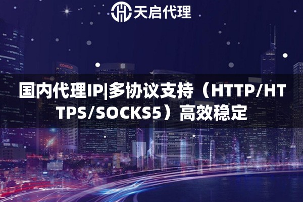 国内代理IP|多协议支持（HTTP/HTTPS/SOCKS5）高效稳定