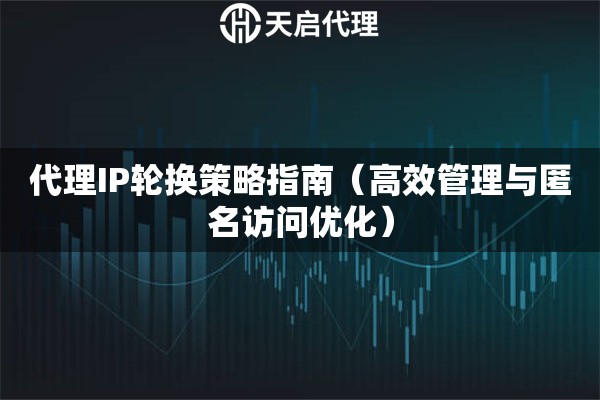 代理IP轮换策略指南（高效管理与匿名访问优化）