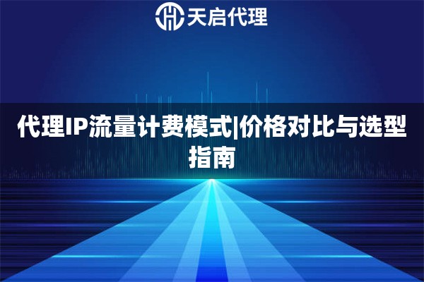 代理IP流量计费模式|价格对比与选型指南