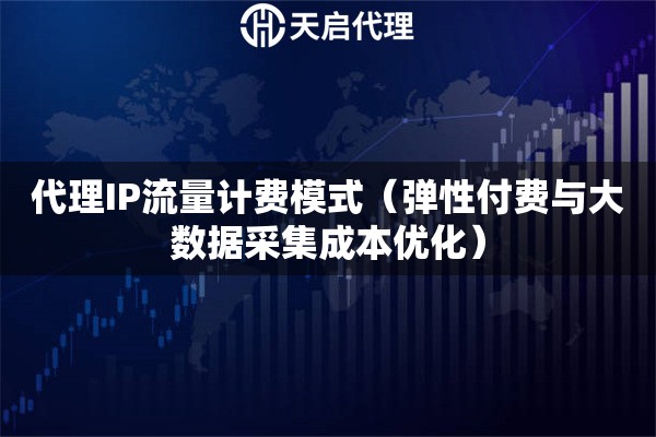 代理IP流量计费模式（弹性付费与大数据采集成本优化）