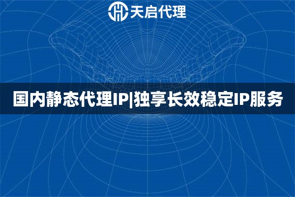 国内静态代理IP|独享长效稳定IP服务