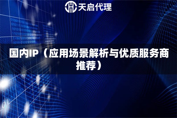 国内IP（应用场景解析与优质服务商推荐）