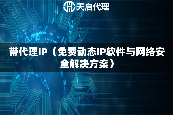 带代理IP（免费动态IP软件与网络安全解决方案）