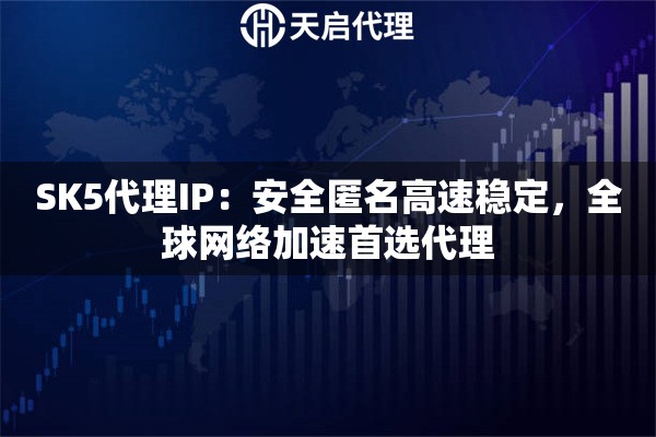 SK5代理IP：安全匿名高速稳定，全球网络加速首选代理