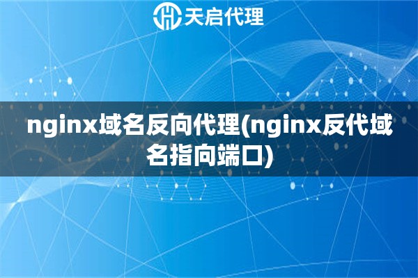 nginx域名反向代理(nginx反代域名指向端口)