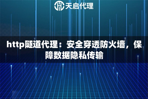 http隧道代理：安全穿透防火墙，保障数据隐私传输
