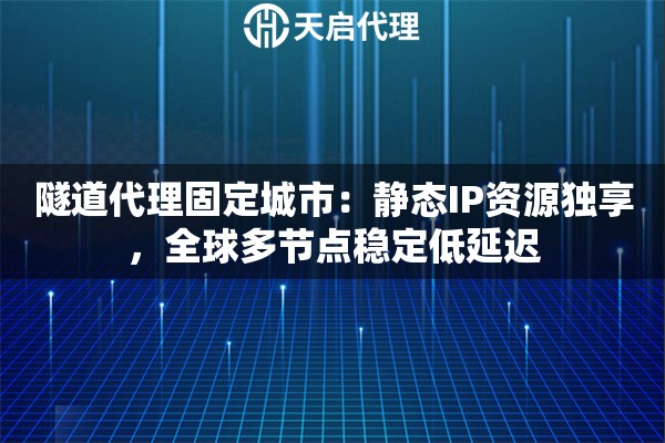 隧道代理固定城市：静态IP资源独享，全球多节点稳定低延迟