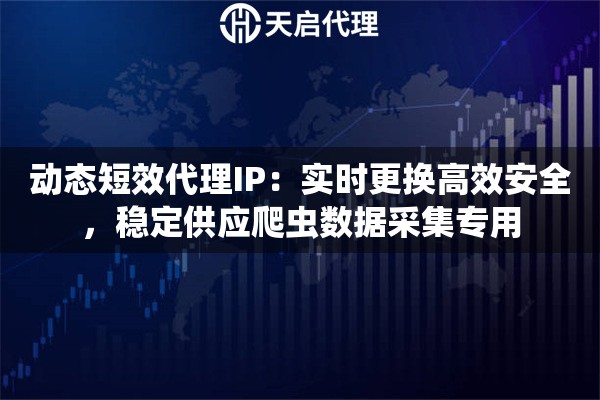 动态短效代理IP：实时更换高效安全，稳定供应爬虫数据采集专用