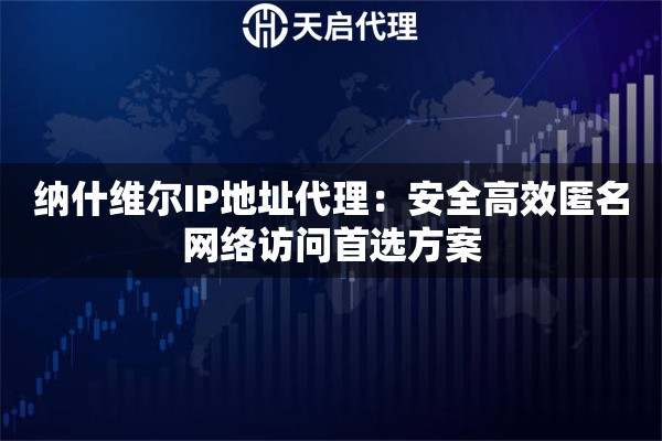 纳什维尔IP地址代理：安全高效匿名网络访问首选方案