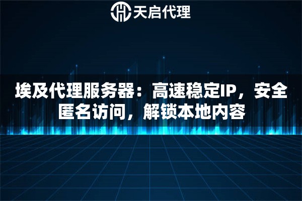 埃及代理服务器：高速稳定IP，安全匿名访问，解锁本地内容