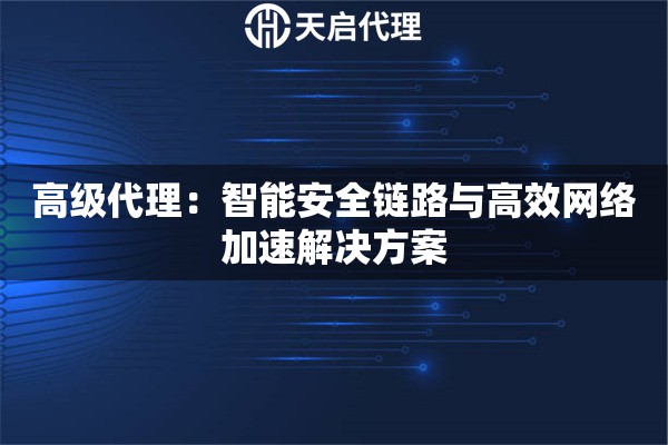 高级代理：智能安全链路与高效网络加速解决方案