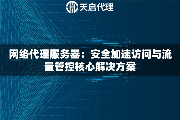 网络代理服务器：安全加速访问与流量管控核心解决方案