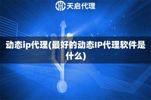 动态ip代理(最好的动态IP代理软件是什么)