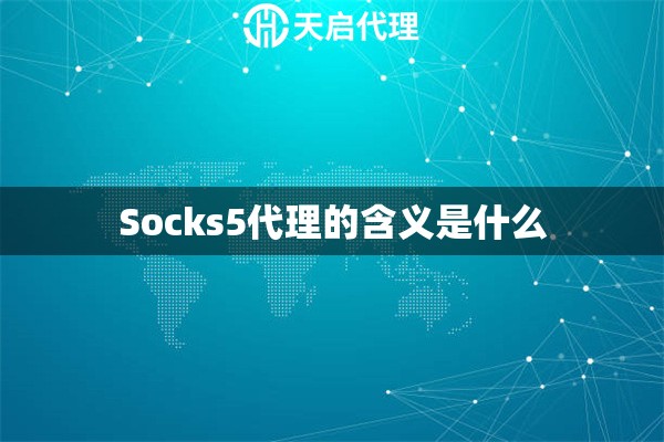 Socks5代理的含义是什么