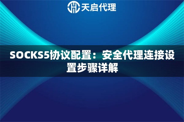 SOCKS5协议配置：安全代理连接设置步骤详解