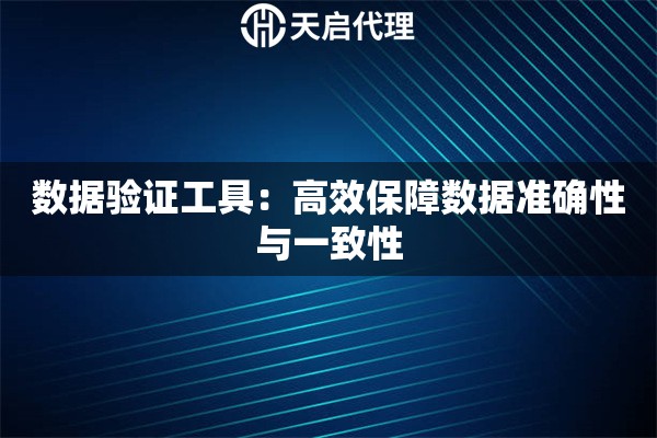 数据验证工具：高效保障数据准确性与一致性