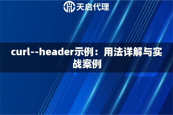 curl--header示例：用法详解与实战案例
