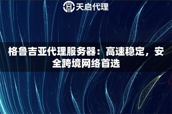 格鲁吉亚代理服务器：高速稳定，安全跨境网络首选