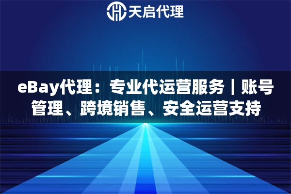 eBay代理：专业代运营服务｜账号管理、跨境销售、安全运营支持