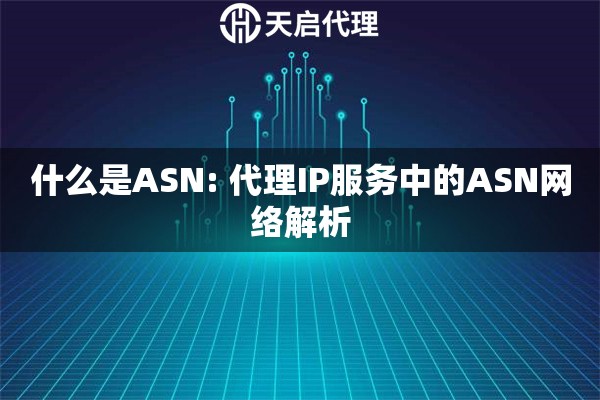 什么是ASN: 代理IP服务中的ASN网络解析