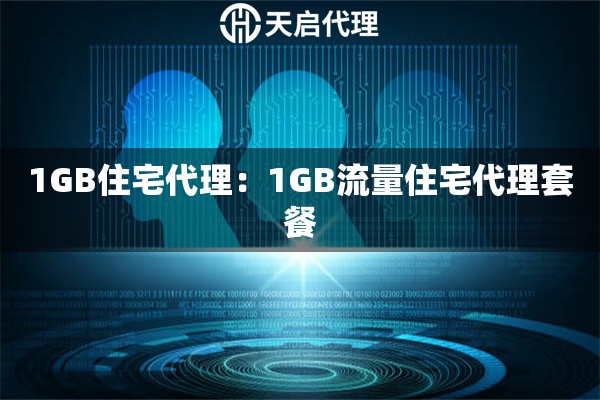 1GB住宅代理：1GB流量住宅代理套餐