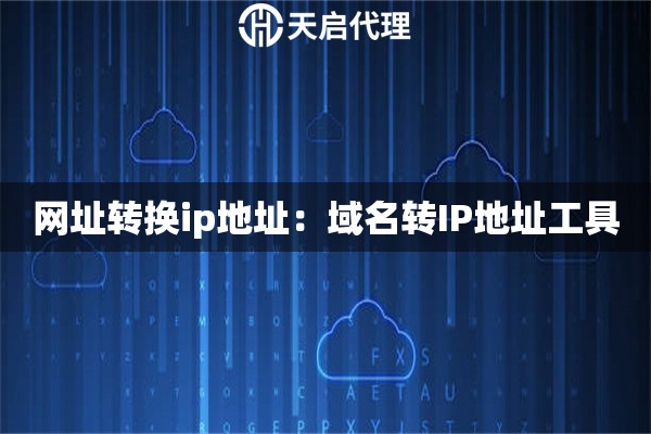 网址转换ip地址：域名转IP地址工具