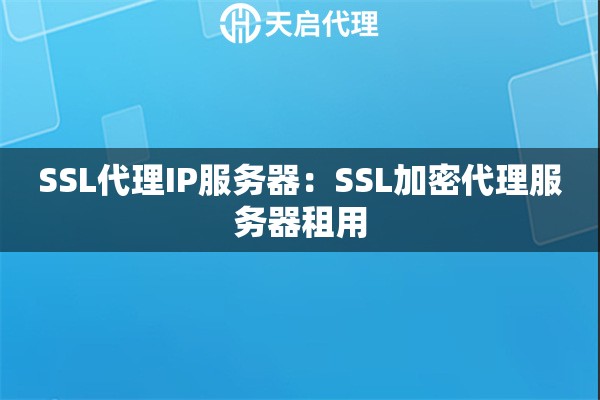 SSL代理IP服务器：SSL加密代理服务器租用