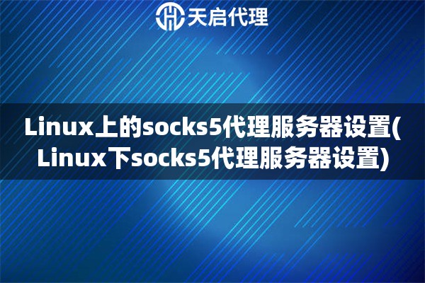 Linux上的socks5代理服务器设置(Linux下socks5代理服务器设置)