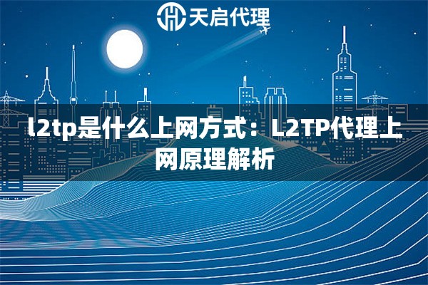 l2tp是什么上网方式：L2TP代理上网原理解析
