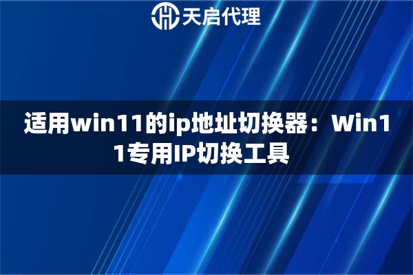 适用win11的ip地址切换器：Win11专用IP切换工具  