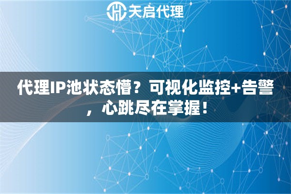 代理IP池状态懵？可视化监控+告警，心跳尽在掌握！