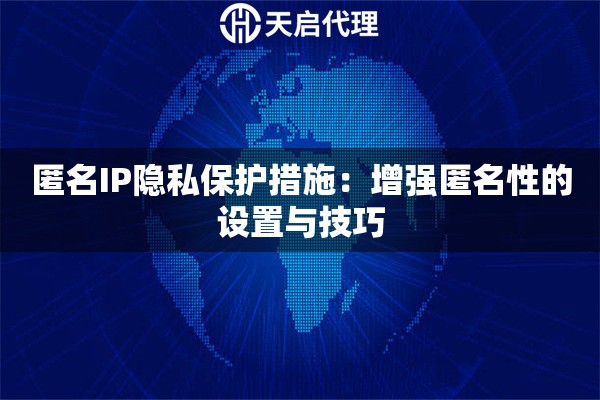 匿名IP隐私保护措施：增强匿名性的设置与技巧