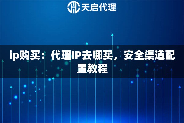 ip购买：代理IP去哪买，安全渠道配置教程