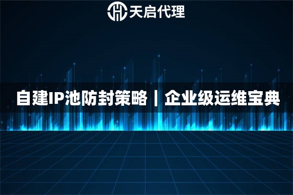 自建IP池防封策略|企业级运维宝典 自建IP池防封策略|企业级运维宝典