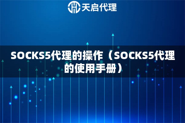 SOCKS5代理的操作（SOCKS5代理的使用手册）