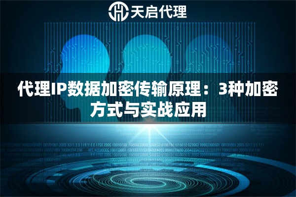 代理IP数据加密传输原理：3种加密方式与实战应用