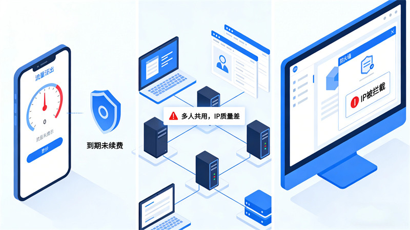 代理IP超时、失效、被封的常见原因与解决办法