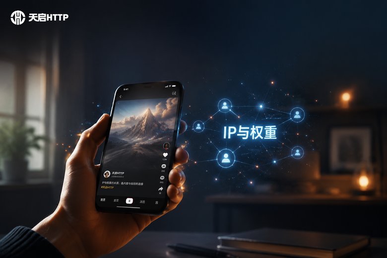 手机刷抖音与IP权重场景