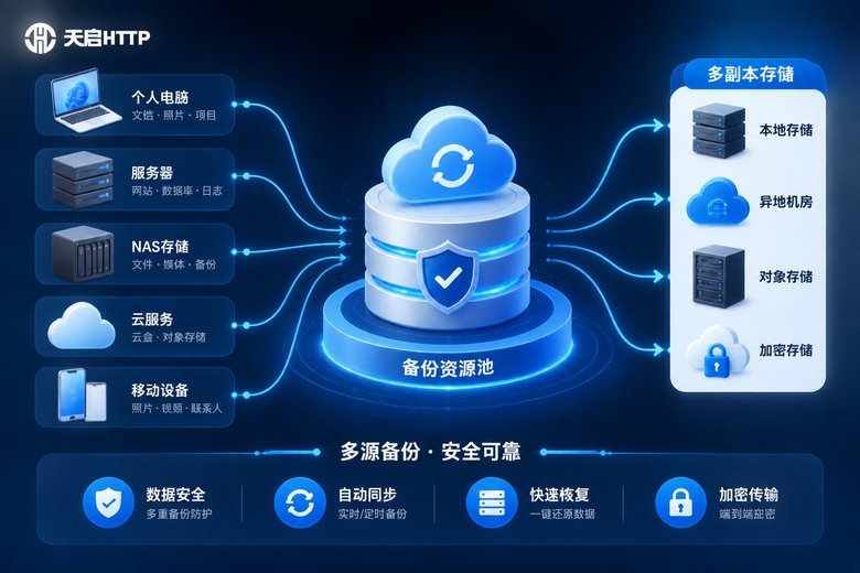 多源备份架构示意图
