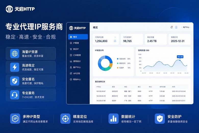 天启代理服务展示