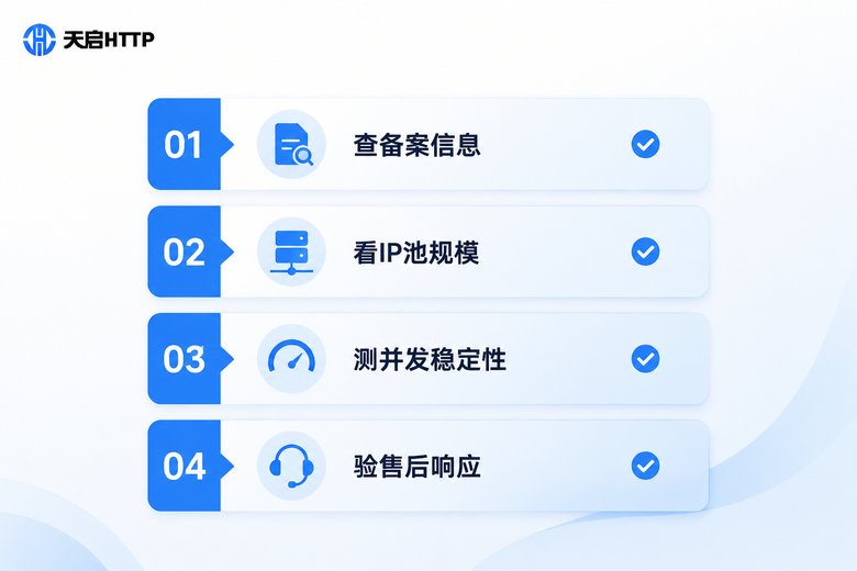 辨别一手代理IP供应商的四个关键步骤