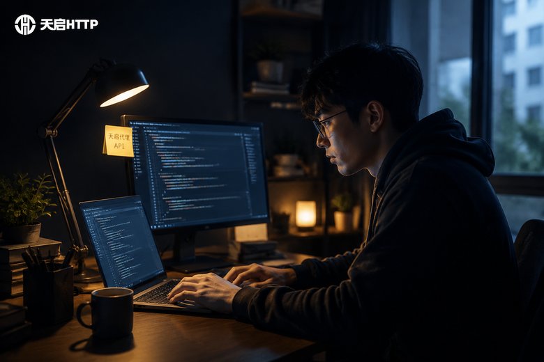 Python调用天启代理API场景图